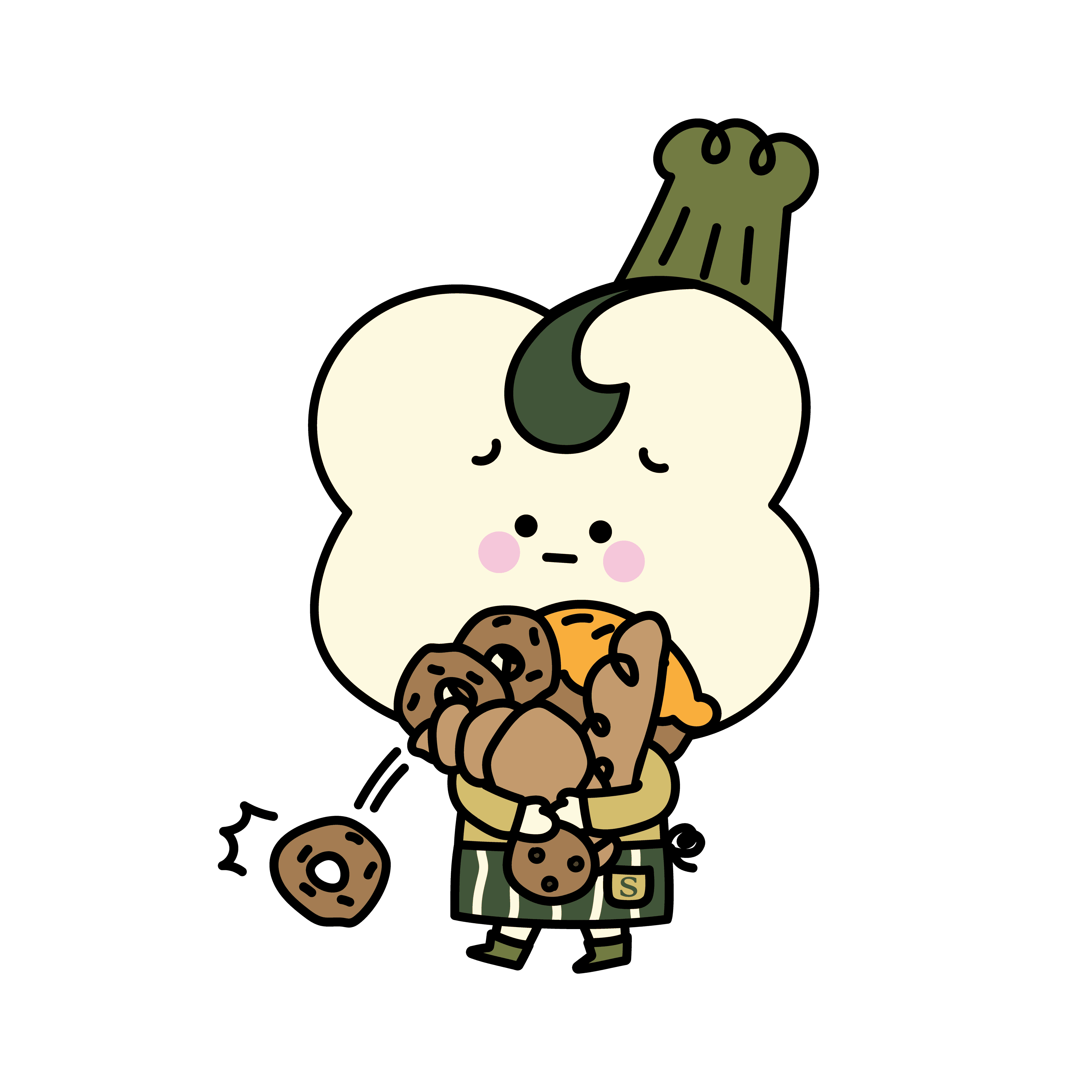 มาสคอตอุ้มขนมปัง